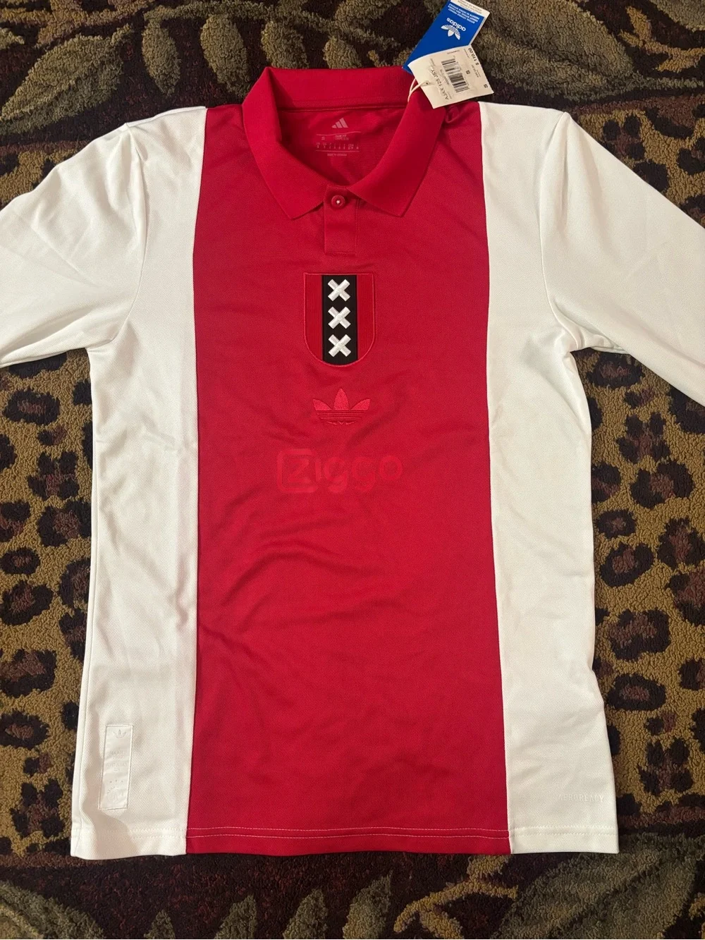 NEW! Authentic Adidas AFC Ajax 125th Anniversary Jersey - Size Small